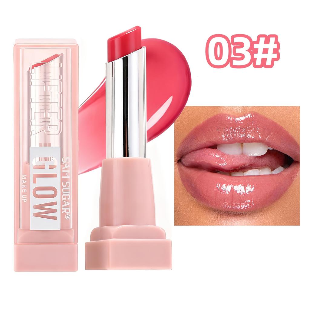 Moisturizing Lipstick, Long Lasting High Gloss, High Formula, Suitable for All Skin Types