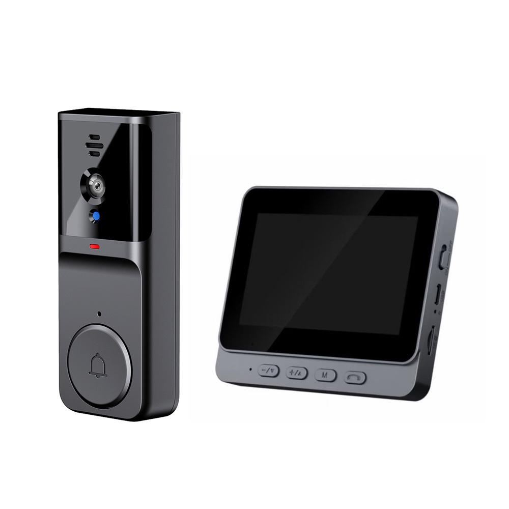Wireless Video Doorbell with 4.3-inch Display & Two-Way Intercom System
