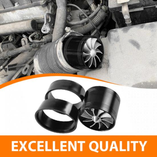 3Universal Car Cold Air Intake Filter Induction Pipe Power Flow Hose System Blue