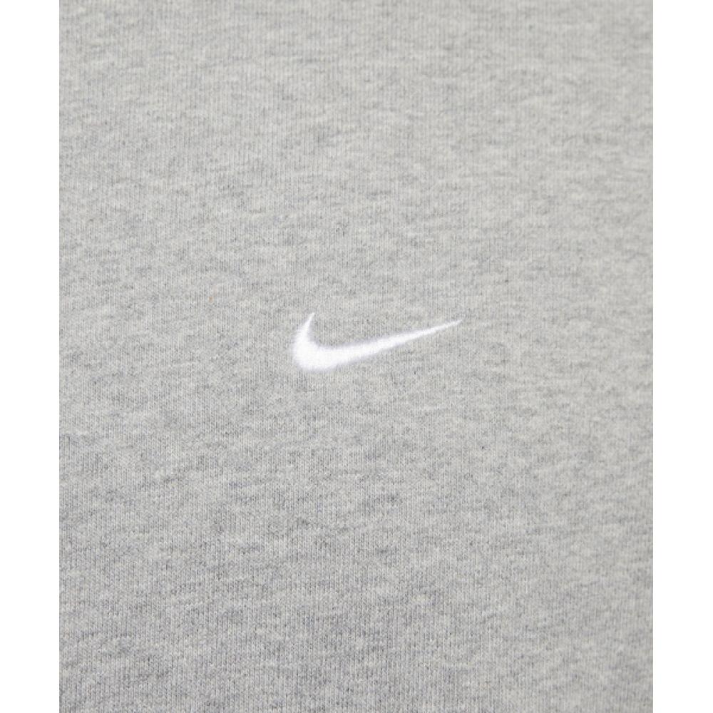 Nike Solo Swoosh Fleece Pullover Hoodie M   Dark Grey Heather White  Dx1356 063
