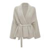Lace-up Women's Clothing Autumn and Winter Casual Versatile Lapel Collar New Cardigan Sweater Jacket Women