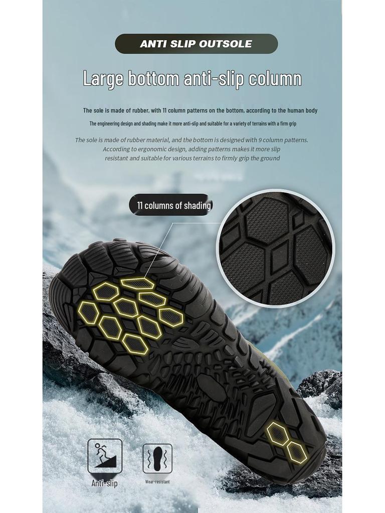 Velvet-Lined Non-Slip Warm Hiking & Climbing Shoes for Men & Women