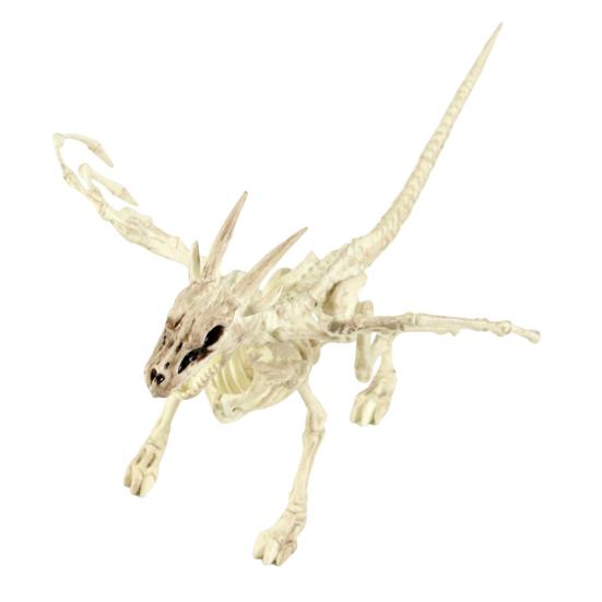 Halloween Decoration Mini Skeleton Bone Statues Poseable Rat Dog Spider Cat Owl Skeleton Figurine for Haunted House Party Decor