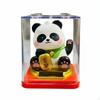 Figurina di Panda Alimentata a Energia Solare Simbolo di Buona Fortuna Braccio Ondulante Ornamento Non Richiesto per