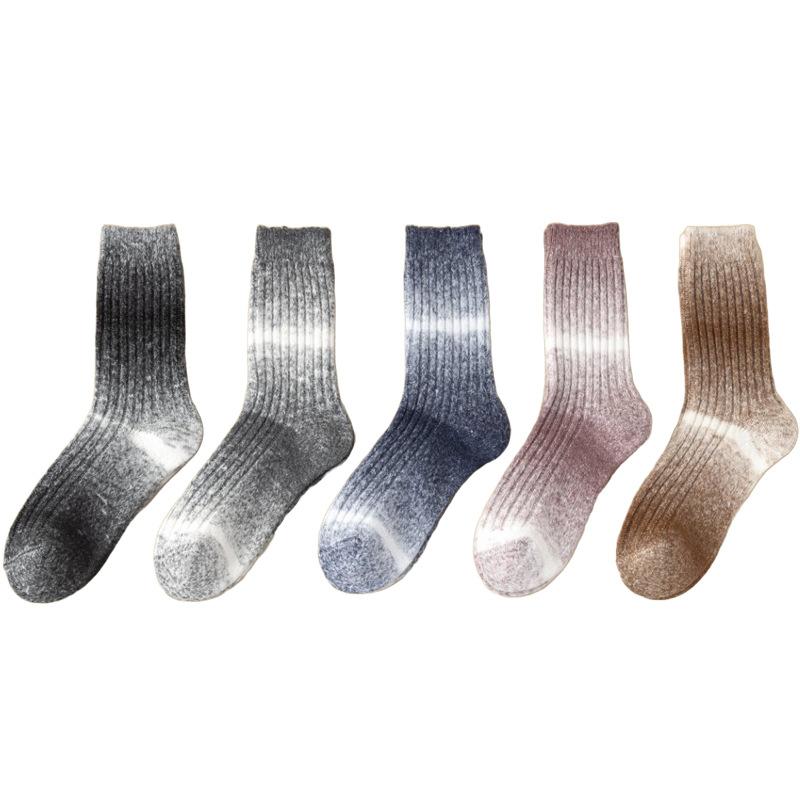 Men's Autumn and Winter Thickened Cold Warm Coral Wool Does Not Drop Hair Does Not Fade In Tube Socks