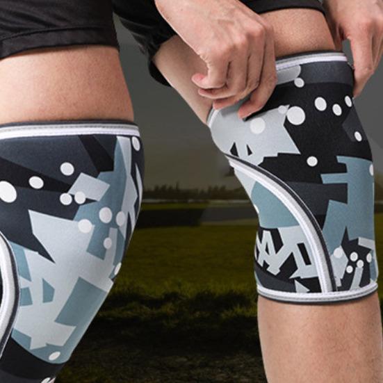Sports Knee Compression Sleeve, Elastic Breathable Knee Support Brace, Men Women Knee Protector for Deep Crouch, Weightlifting, Basketball