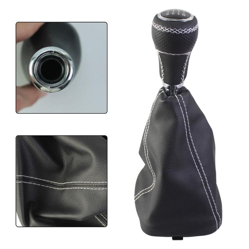 Replacement Gear Shift Knob 5 Speed Manual for Lada For VAZ For 2113 2114 2115 with Cover ABS Leather Material