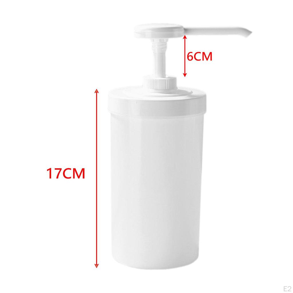 Coffee Syrup Dispenser Ketchup Pump Honey Jar Container with Sauces Condiment Sauce