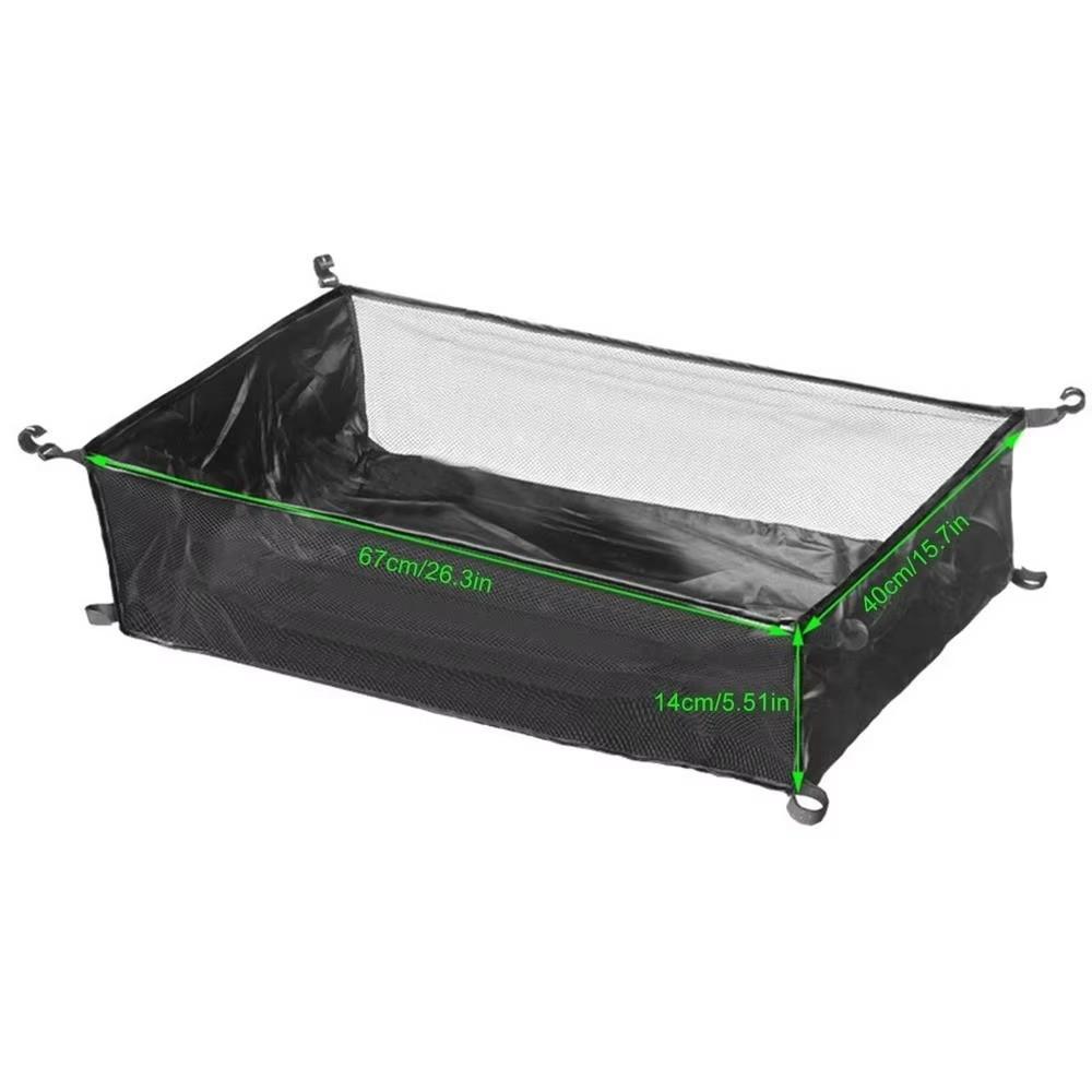 Outdoor Under Table Organizer Rack Foldable Picnic Table Net Bag Hanging Basket Camping Picnic Use