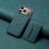 Denior Applicable iPhone17Pro Magnetic Stand Skin Sensing Mobile Phone Case Magsafe Card 16Plus Card Pack
