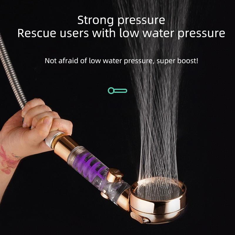 Shower Head Adjustable Water Flow With Turbocharged Bathroom Handheld Water-Saving Shower Head Bathroom Accessories