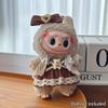 Suspenders Suit For 17cm Labubu Doll Clothes All-match Colour Outfit Doll Accessories Fashion Design Lovely Little Bear Star