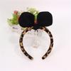 3D Rabbits Ears Leopard Print Bows Headbands Soft Elastic Hair Accessory Hairband For Women Girls Party Headwear