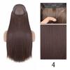 XINRAN Moda Damska Kolor Ombre Niewidoczny Długi Doczepiany Włos Syntetyczny Włókno Długie Falowane Ombre Cosplay Codzienne Noszenie Bez Klipsów Przedłużanie Włosów