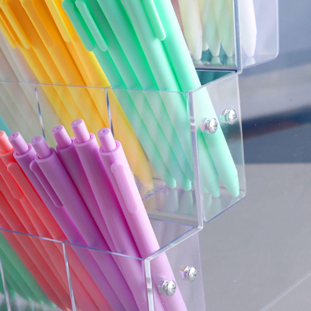 Transparent Mark Pen Holder 2/3/4/5/6 Layer Makeup Brush Holder Brush Storage Rack  Stationery Shop