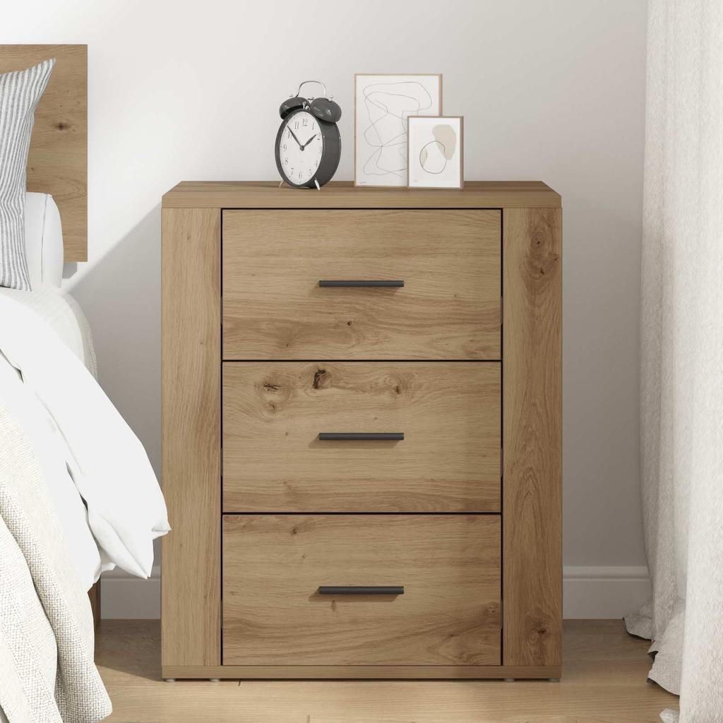 Nightstand Artisan Oak 35 X 50 X 60 Cm Engineered Wood