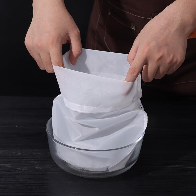 Baijie Kitchen Soy Milk Strainer, Gauze Filter Bag, Fine Mesh  Herbal  Filter Screen, Home Use Filling Bag, 2 Pieces 30*40cm, 100 Mesh