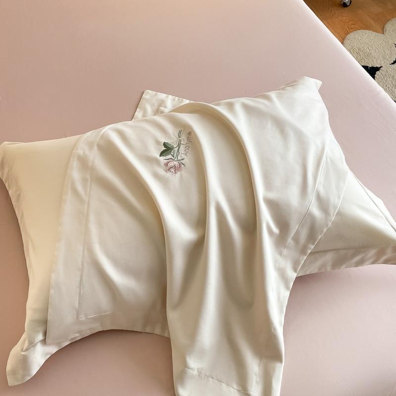 Light Luxury Long-Staple Cotton Bedding Sets Pure Cotton Embroidery Super Soft Bedclothes High Quality Comforter Set for Adults