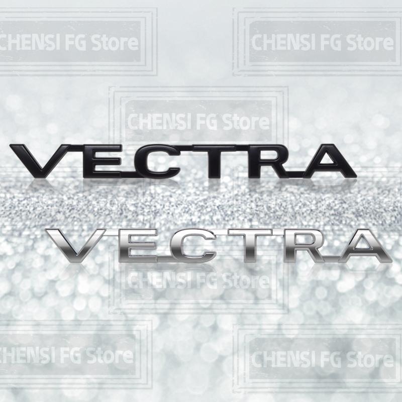 Lega Metallica 3D Per Opel Vauxhall Vectra Emblema Adesivo Logo Stemma Posteriore Bagagliaio Auto Argento Nero Accessori Auto Decalcomania Styling