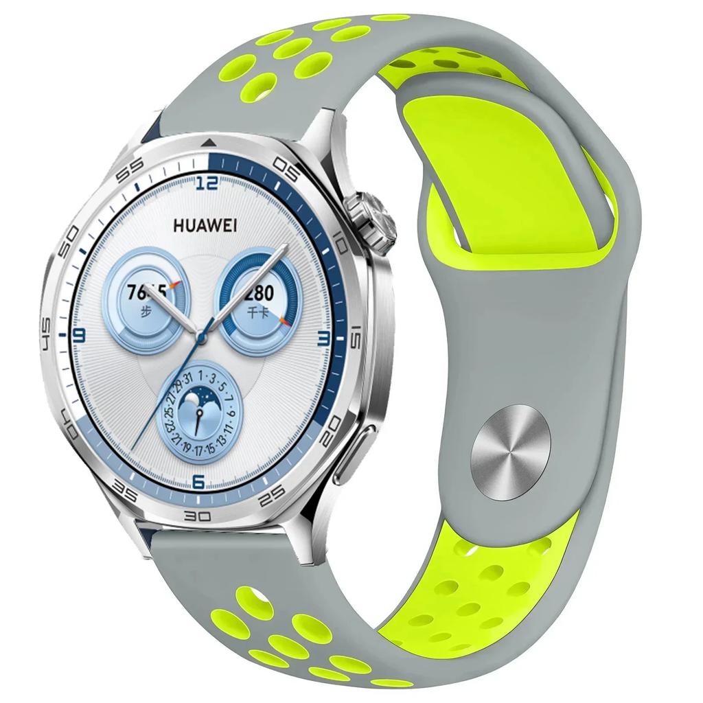 22mm 20mm 18mm Silicone Strap For Huawei Watch GT5/4/3 Pro 46mm Two-color Wristband Huawei Watch GT5 Pro 42mm GT4-5 41mm Correa