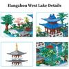 High-Quality 5186Pcs High-Quality Chinese Building Design Tiny Scale High-Quality Building High-Quality "Hangzhou High-Quality West High-Quality