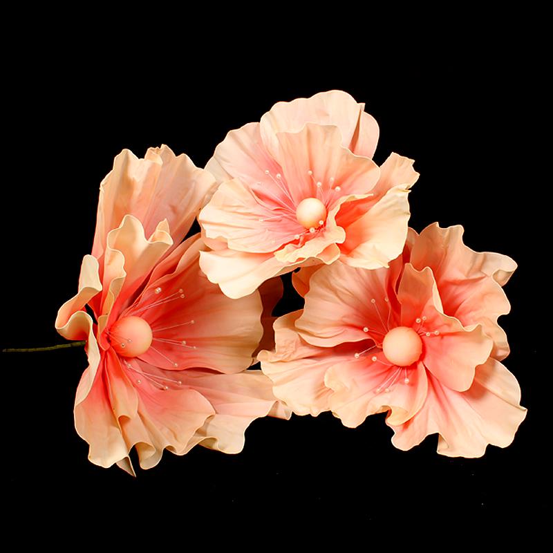 Wedding Aisle Floral Decorations: Foam, Silk, and Mesh Flower Arrangements