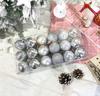 4CM Christmas Irregular Ball Set - 36 Electroplated Ornaments for Tree Decoration