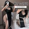 Large Size Sexy Lingerie Sexy Cosplay Nun Uniform Cosplay Game Outfit Hollow Skirt Women's Suit