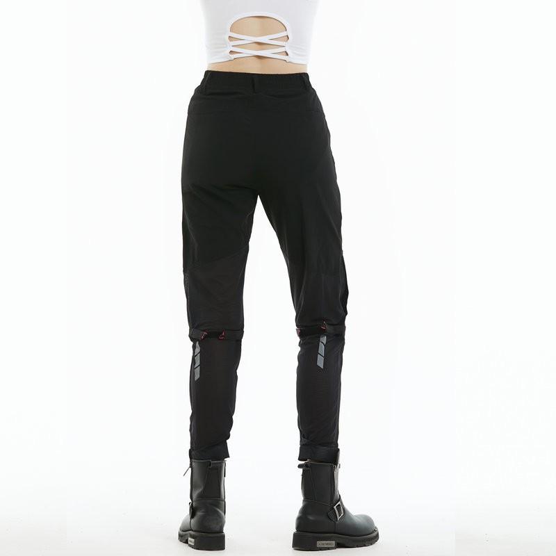 Womens Motorcycle Riding Pants Breathable Mesh Stretch Protective Casual Biker Trousers