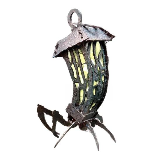 1/2Pcs Halloween Spider Candle Holder Gothic Vintage Metal Spider Lantern Holder Home Office Desktop Decoration Ornament