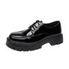 Leather shoes leather shoes new British style business dress round head black patent leather glossy wedding groom best man shoes