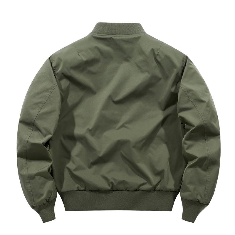 Chaqueta Bomber Delgada para Hombre Primavera y Otoño Casual para Exterior American Tooling Jersey de Béisbol Chaqueta para Hombre Corta