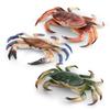 Marine Animal Crab Model: Children's Cognitive Toy and Decorative Three-Eyed Blue Crab Ornament