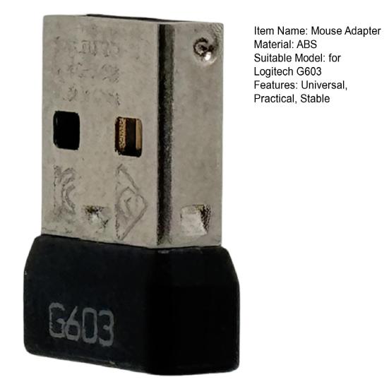 Yousheng Wireless Mouse Adapter Stable Connection Easy To Use Plug-Play Bluetooth-compatible Dongle Receiver for Logitech G603