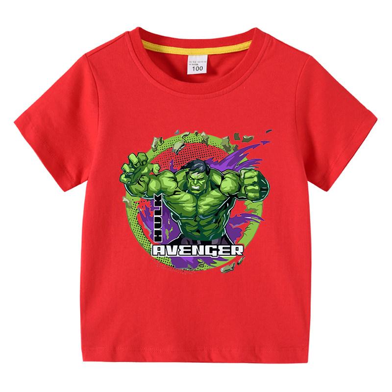 Hulk Hulk Pure Cotton Cartoon Printed Children's T-shirt New Fashionable and Versatile