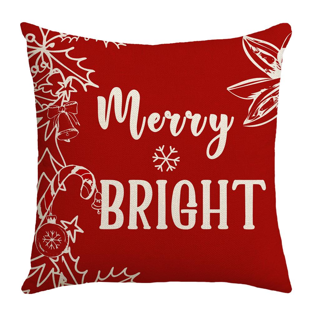 

Новая Рождественская наволочка Домашняя атмосфера Украшение Подушка Подушка для дивана Наволочка 45 * 45Cm (excluding pillow core)