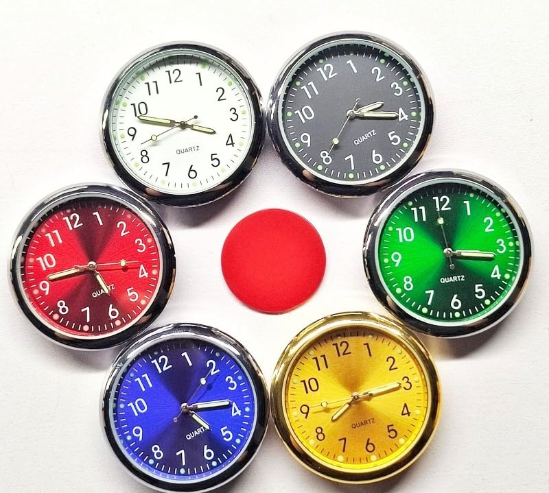 Plus Nao Car Clock Watch, Analog, Compact, For Cars, Operated, Small, Luminous, Clip,