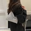 Stylish Black And Gray Small Shoulder Handbag With Unique Design For Trendy Looks