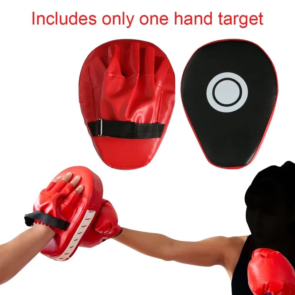 1PC Boxing Muay Thai Handheld Sandbags Thickened Shockproof Arc Boxing Block Five Fingers Taekwondo Boxing Mat Training Target