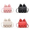 Classic Butterfly Bow Girl Mini Shoulder Bag With Pu Material For Daily Use