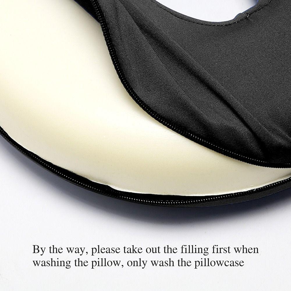 Foam Ear Piercing Pillow Hollow Design Detachable Pillowcase Ear Hole Donut Pillow Washable Slow Rebound Side Sleeper Pillow