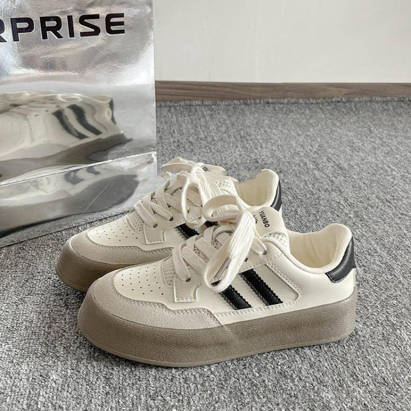 thick-soled candy color little white shoes women's spring new color matching single shoes campus versatile board shoes