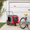 VidaXL Pet Bike Trailer, Dog Bike Trailer with Wheels, Pet Stroller with Flag, 93859