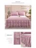 Korean Princess Style Lace Bed Skirt & Sheet 3-Piece Set