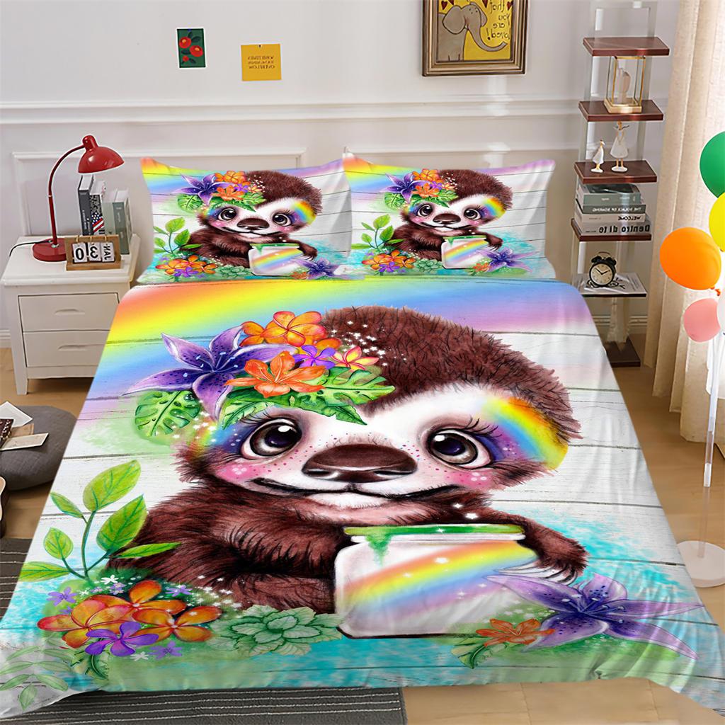 Duvet Cover Set Cat Wolf Bedroom Decor Bedding Cover Suit Pillowcase