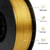 3D Printer Accessories PLA Filament, 1Kg Spool, 1.75mm, Neatly Wound Spool Filament Printing Metallic Silk Fit Most FDM Printers Accessoty