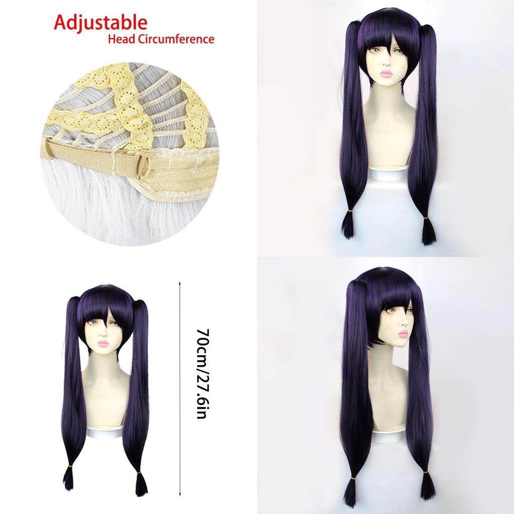 Genshin Impact Mona Wig Hairpiece Adult Cosplay Props Halloween Party Carnival