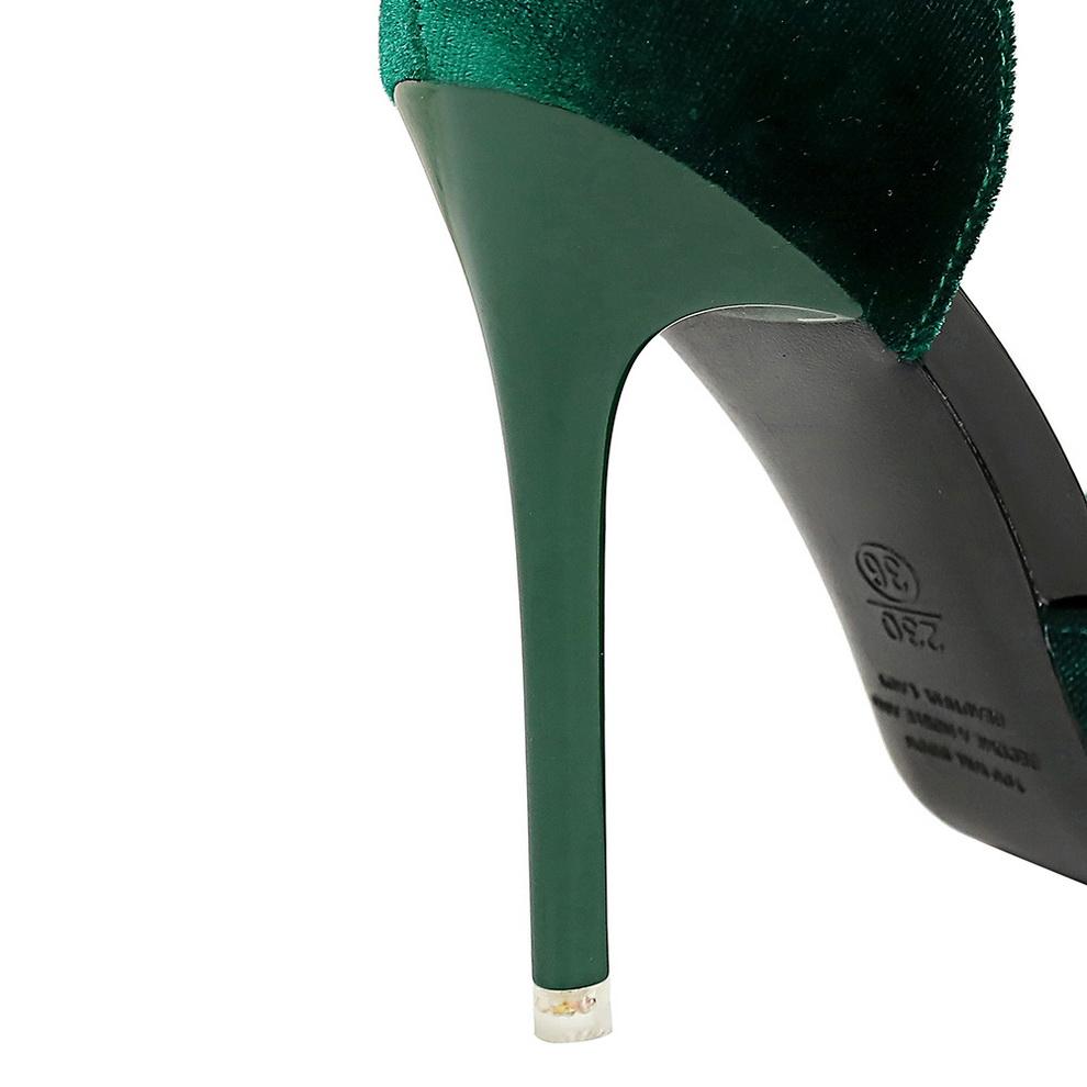 Women's Banquet High Heels Slim Heels Shallow Mouth Square Head Side Hollow Single Shoes
