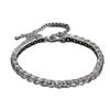 Chaîne Tennis Zircon Bracelet Tennis: Unisexe 4-5mm Mode Européenne et Américaine, Style Hip Hop