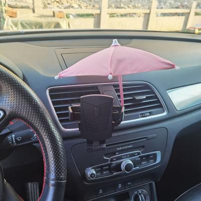 Mobile Phone Sunshade Umbrella Portable Anti-UV Sun Shield Foldable Phone Sun Shade Cover with Magnetic Adsorption Design Phone Shade for Car